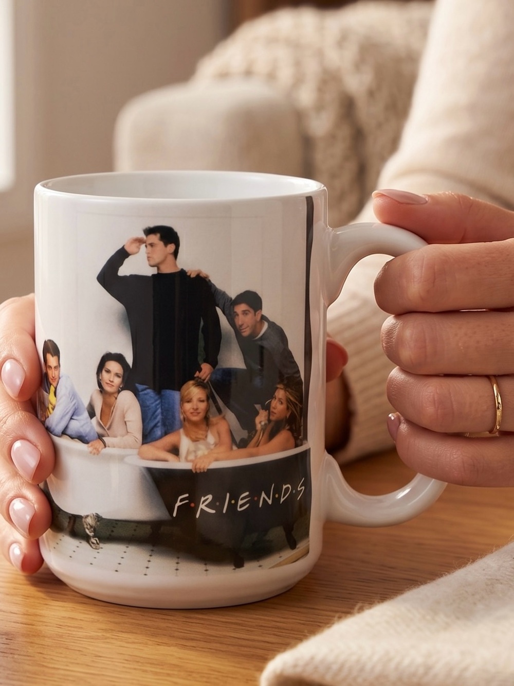 Vintage Ceramic FRIENDS TV Show Logo Mug/16oz